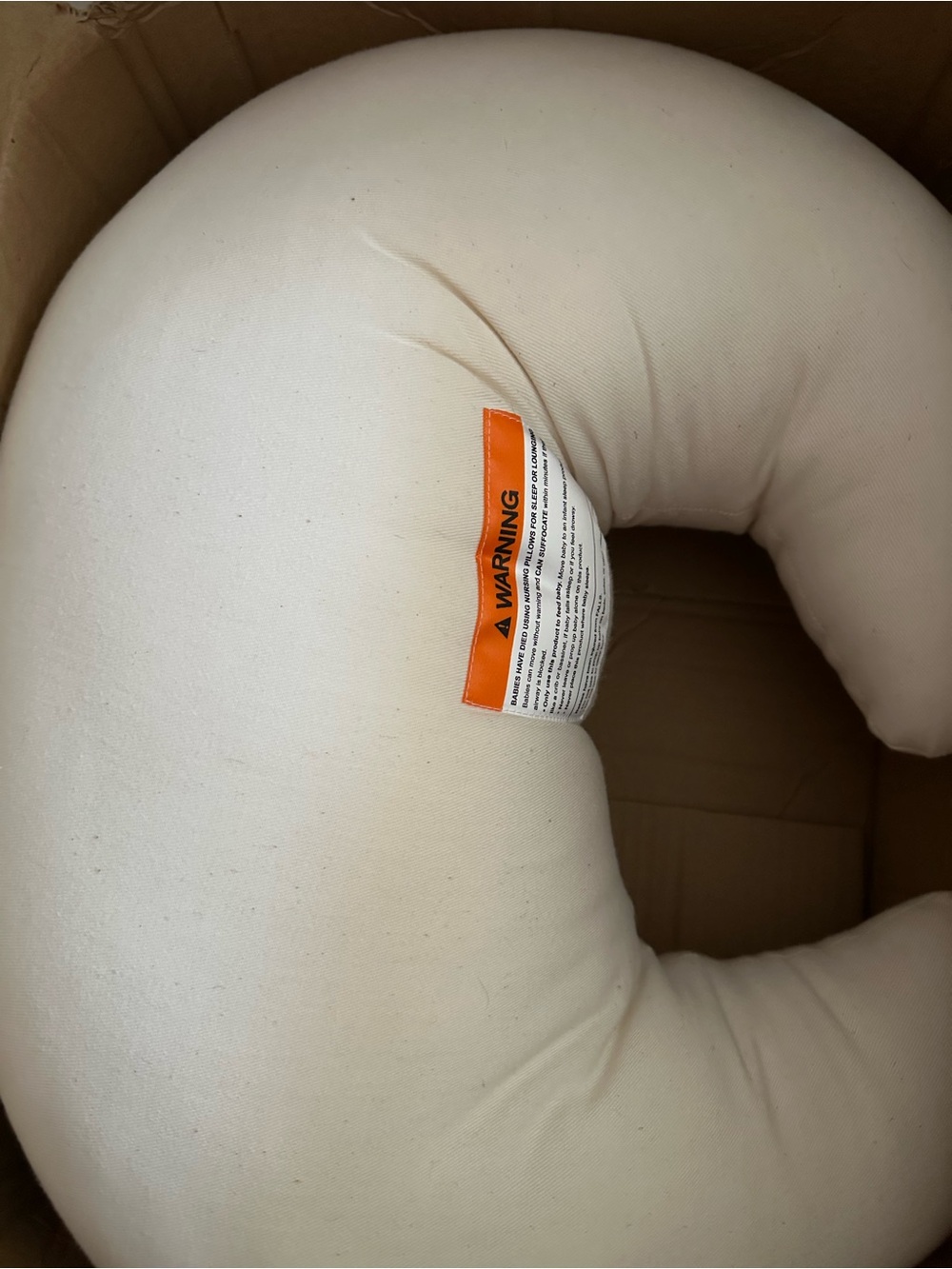 Cream Support Nursing Pillow
